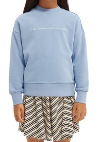 Scotch & Soda LOOSE-FIT ARTWORK - Mikina - sky blue