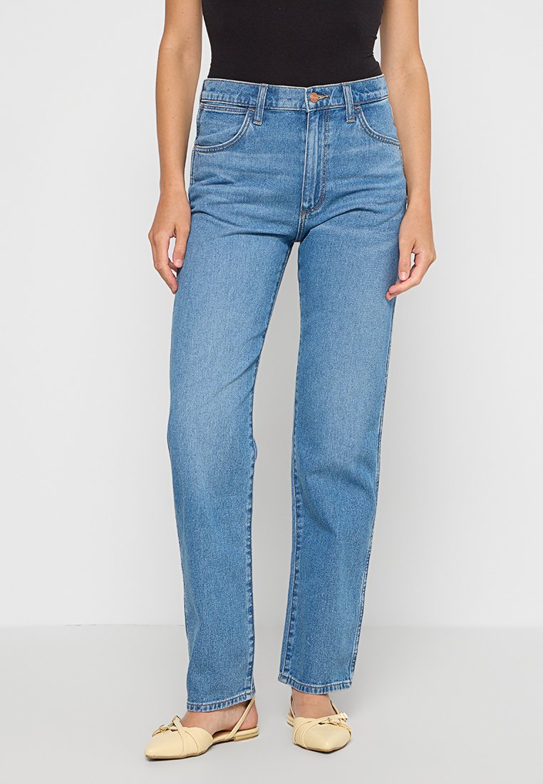 Wrangler Straight leg jeans blauw Wrangler Straight leg jeans blauw