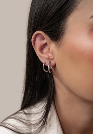 Hey Happiness, DUO HOOP - Earrings - silver-coloured