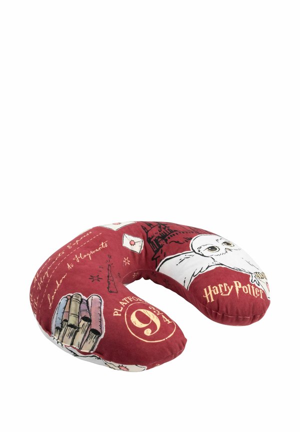 HARRY POTTER HEDWIG EULE REISE BEQUEMES NACKEN AUTO FLUGZEUG – Stillkissen – rot