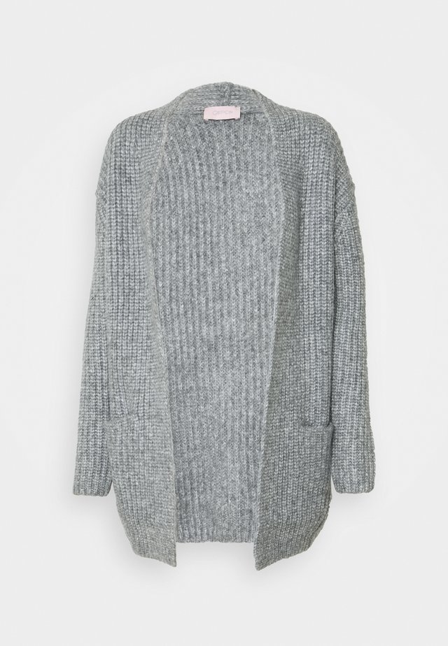 Cardigan - middle grey melange