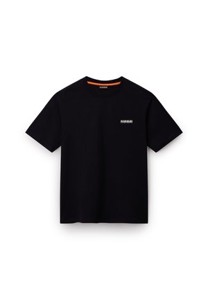 Napapijri SMALL BOX SS - T-shirts - black beauty