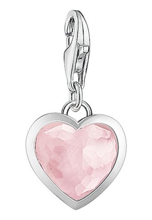 ROSENQUARZ HERZ - Pendant - silver-colored/pink