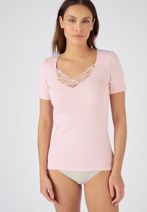 Damart FINITION - Camiseta estampada - rose