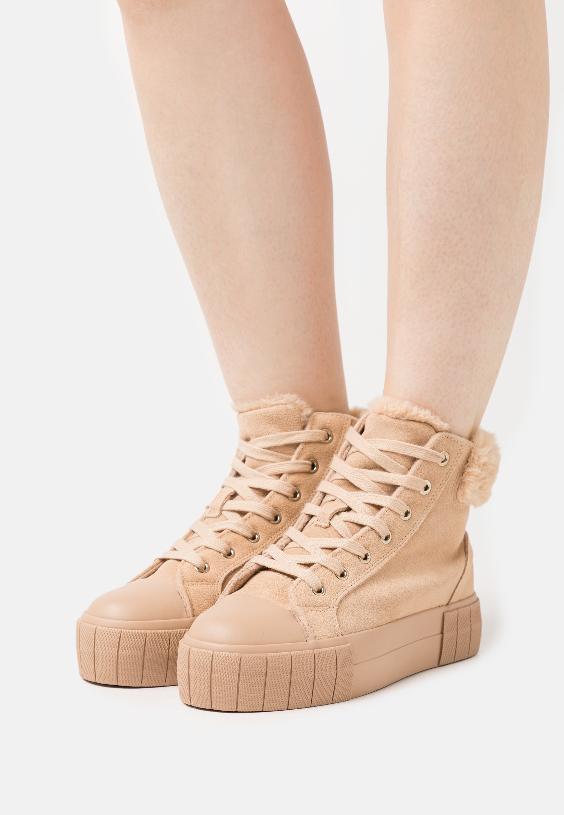 Zign LEATHER WINTER - Sneakers hoog - beige - Zalando.nl
