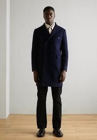 Isaac Dewhirst LONG PEA COAT - Klassischer Mantel - navy