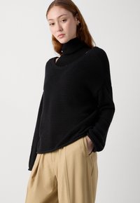 Marc O'Polo LONGSLEEVE ROUNDNECK - Strikkegenser - black