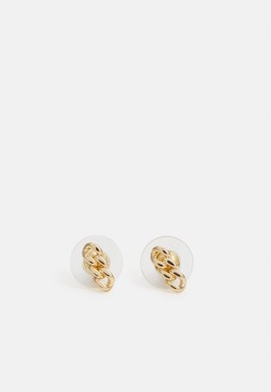 CURB CHAIN STUD - Earrings - gold-coloured