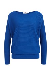 WE Fashion Stickad tröja - mottled light blue