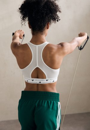 POWERREACT BRA - Sutien sport cu susținere medie - white