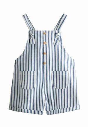 REGULAR FIT - TICKING STRIPE SHORT  - Latzhose - blue