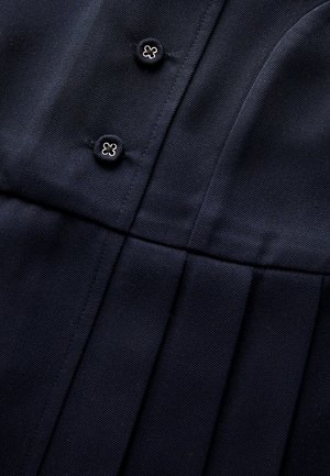 Next, ASYMMETRIC BUTTON FRONT LONG PINAFORE SCHOOL DRESS.  - REGULAR FIT - Robe chemise - navy blue