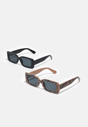 ONSSUNGLASS 2 PACK UNISEX - Sunglasses - black/black/camel