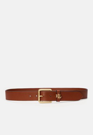 LOGO KEEPER LEATHER BELT - Vöö - tan