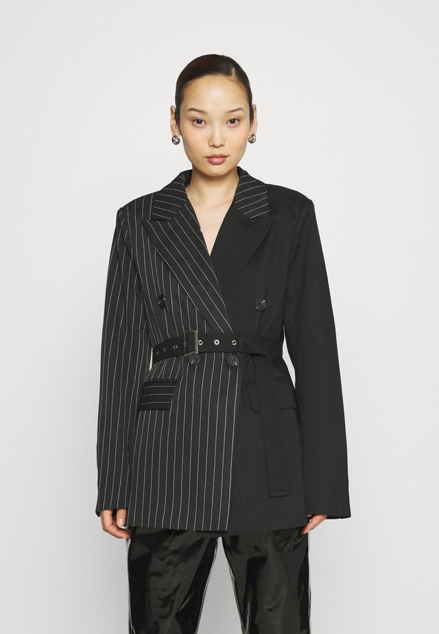 BICOLOR - Blazer - black
