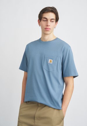 POCKET - Navadna majica - velvet blue