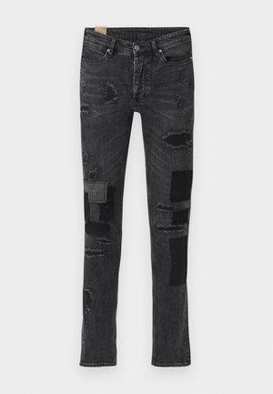 VAN WINKLE LED BLACK ROCKSTAR REPAIR - Slim fit jeans - black