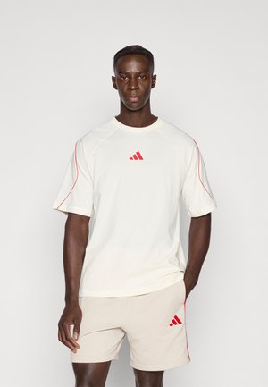 STADIUM TEE - T-paita - off white/pure ruby