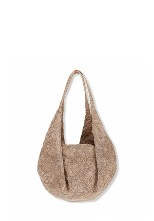 SHOPPER MIT STICKEREI - Tote bag - beige