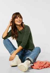 Cecil UNIFARBE - Langarmshirt - grün