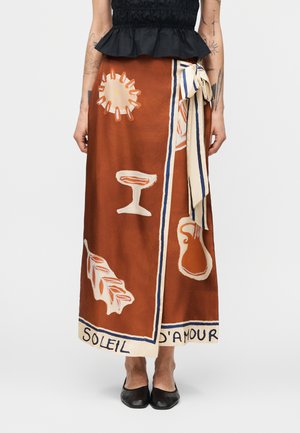 SOLEIL D'AMOUR SKIRT - Jupe portefeuille - rust