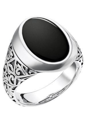 Ring - silver coloured/black