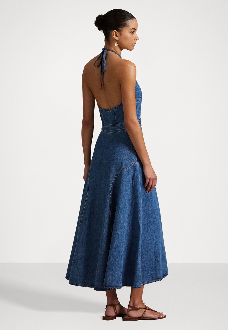 chiffon halter maxi dress Lucile Halter Mini Dress in Ice Blue main image 1