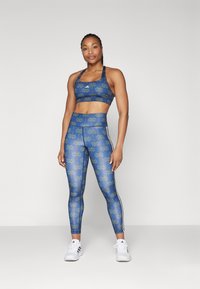adidas Performance ADIDAS FARM RIO 7/8 - Leggings - night indigo/dark marine/cream white