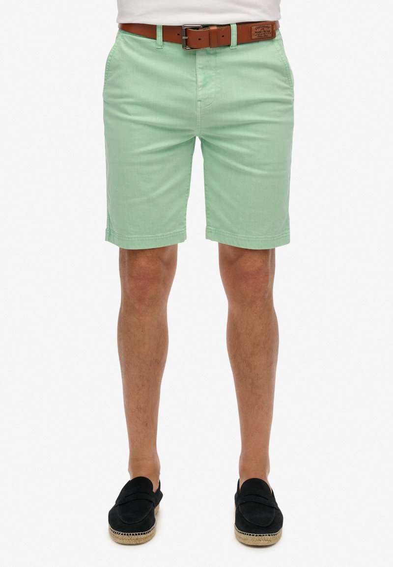 Superdry & Co OFFICER - Shorts - washed green