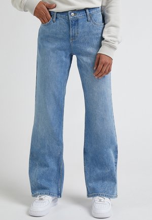 Flared Jeans - blue denim