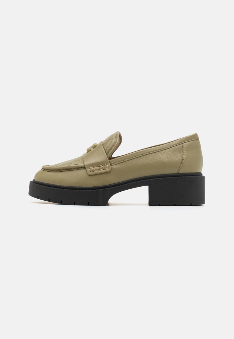 COACH LEAH QUILTED LOAFER - Jalga libistatavad jalanõud - moss