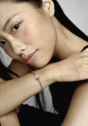 Pandora PADLOCK SPLITTABLE HEART - Talizman - sterling silver and rose gold plated