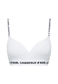 LOGO PADDED BRA - T-shirt bra - white