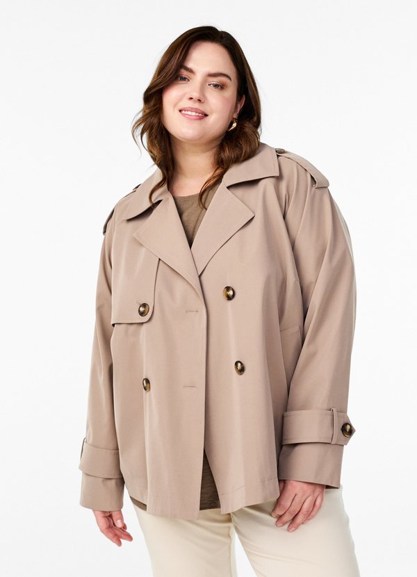KLASSISCHEN DETAILS - Trenchcoat - desert taupe