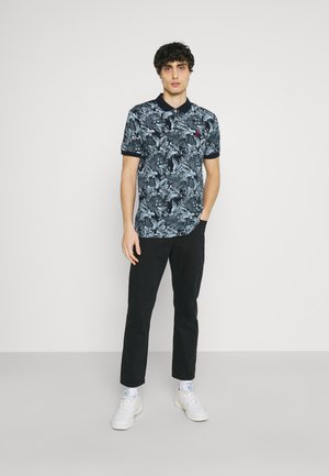 FLORAL - Poloshirt - dark blue