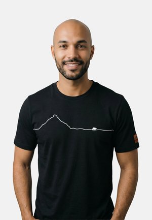 FORSBERG, FORSBERG MOUNTAIN LINE T-SHIRT - T-shirt print - schwarz