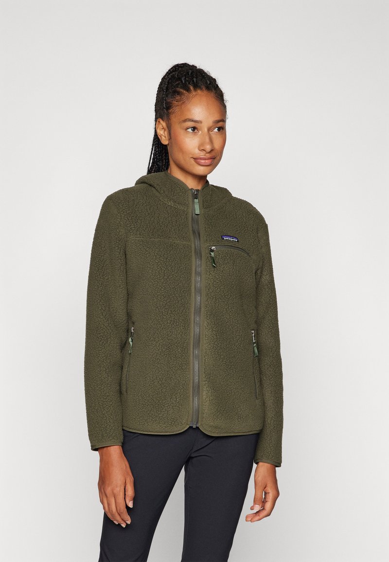 Patagonia RETRO HOODY - Flīsa jaka - pine needle green