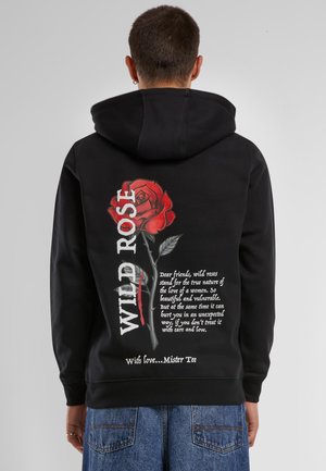 Mister Tee WILD ROSE - Hoodie - black