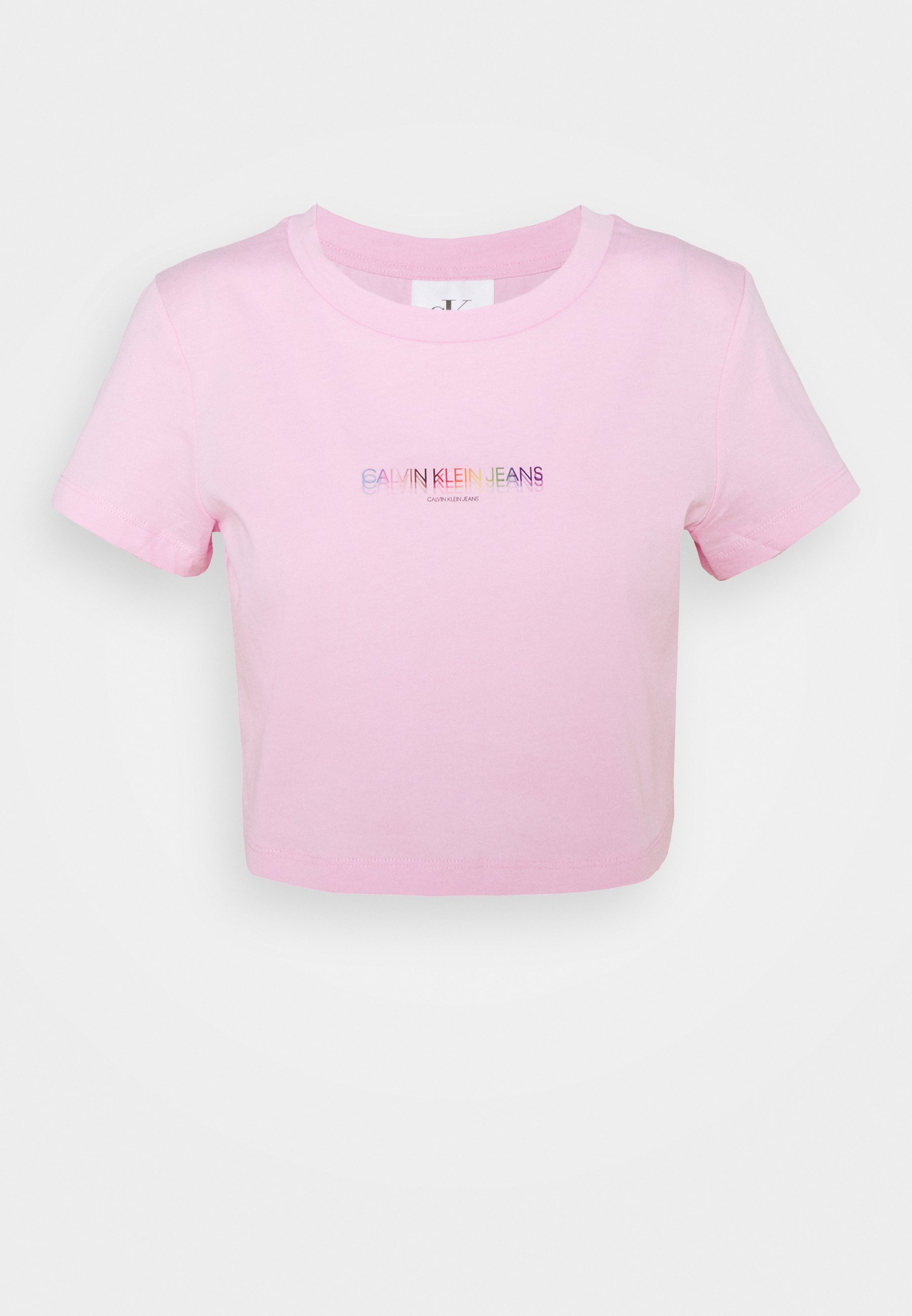 Calvin Klein Jeans PRIDE BABY TEE - T-shirt print - sweet lilac/lila -  Zalando.nl