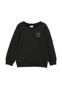 s.Oliver MIT BÜNDCHEN UND KLEINEM DETAIL - Sweater - schwarz