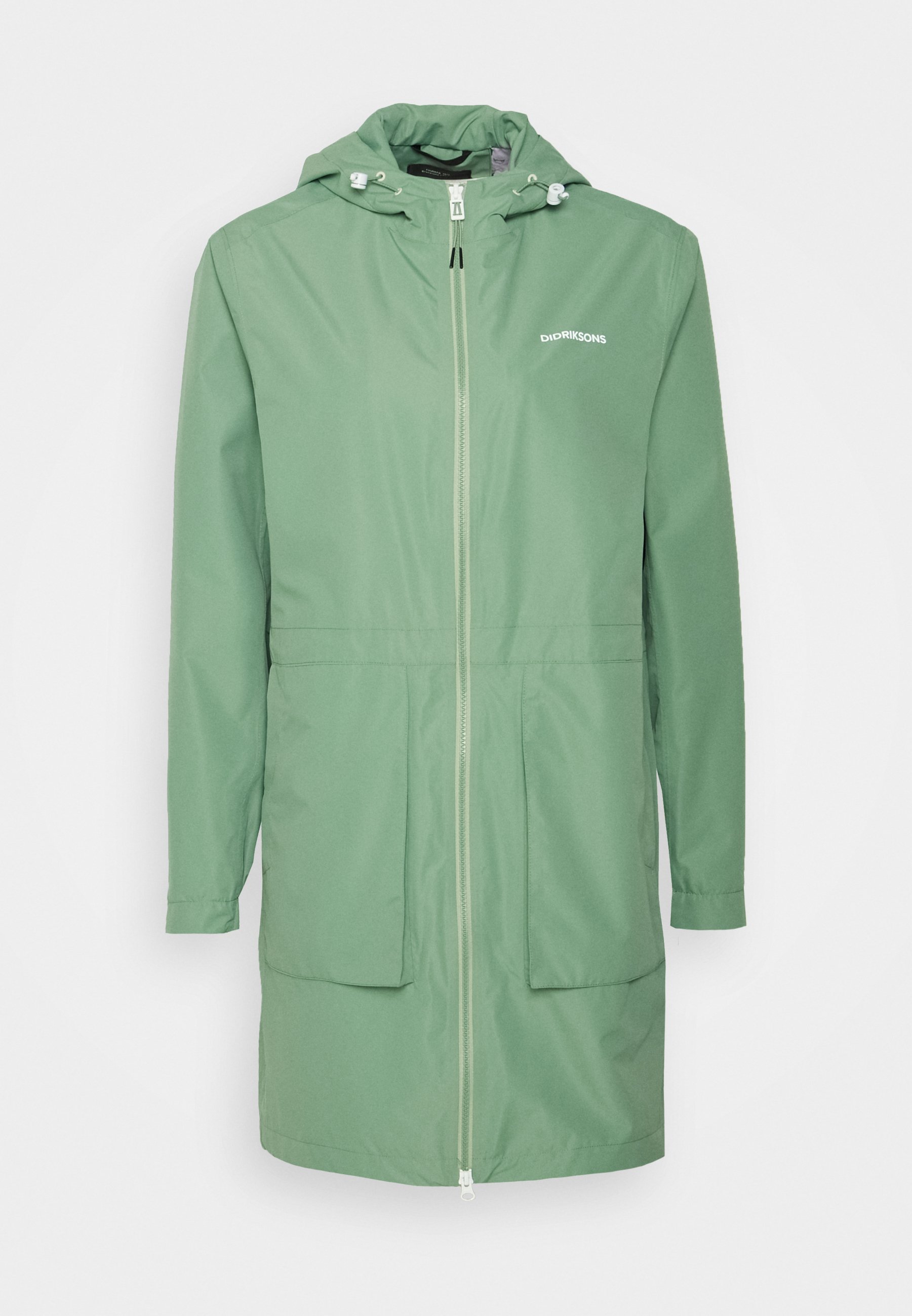 Didriksons BELLA - Halflange jas - sage green/groen - Zalando.nl
