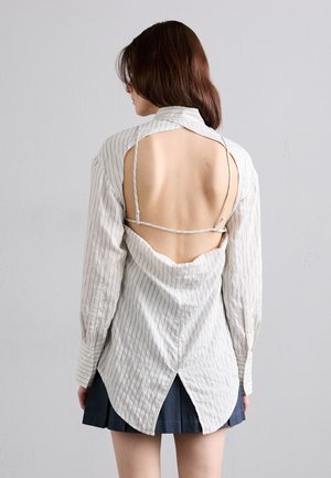 IRYNA WHITE WIDE LINES - Overhemdblouse - white