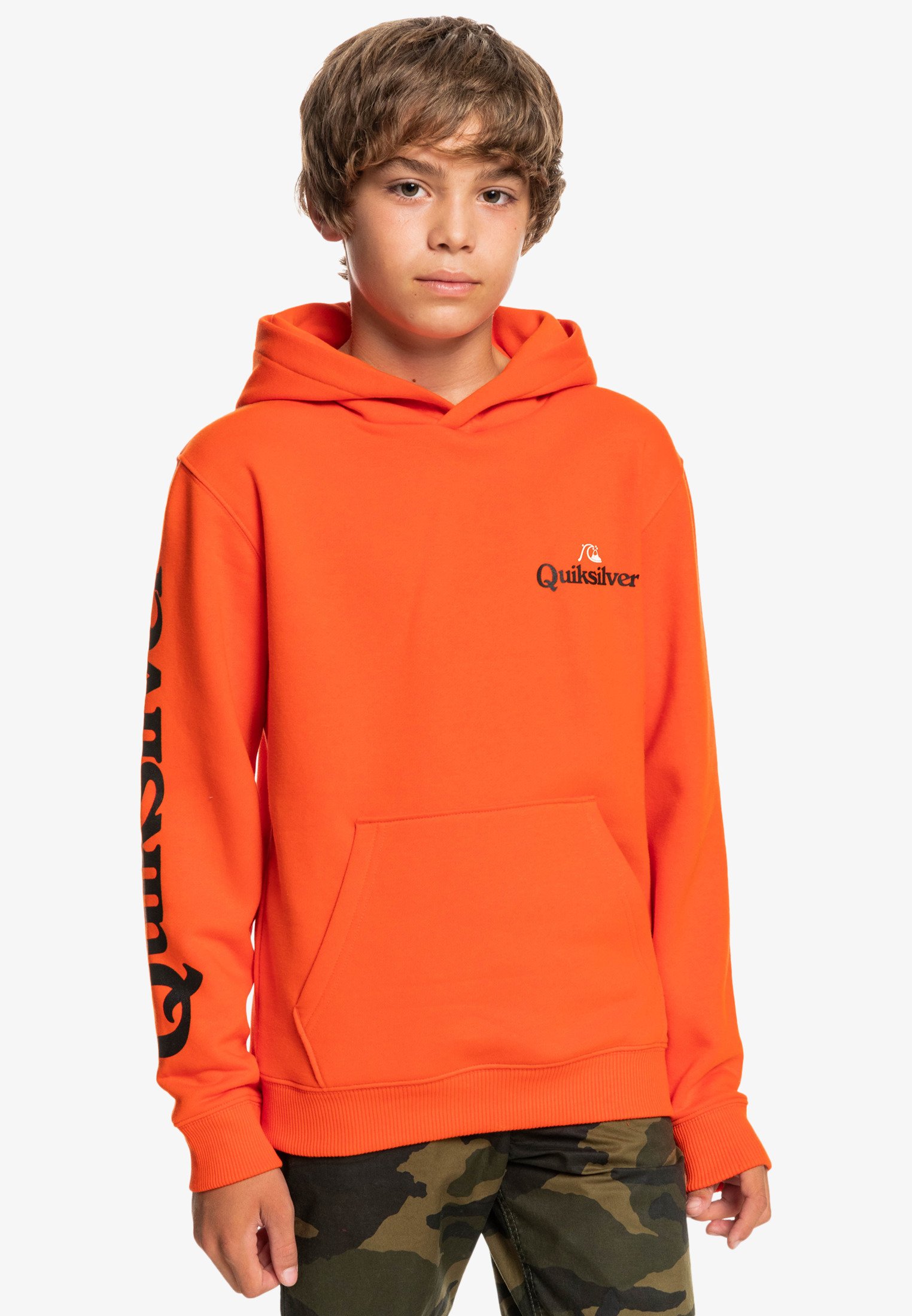 Quiksilver STIR IT UP HOOD YOUTH - Sweatshirt - cherry tomato/orange -  Zalando.de