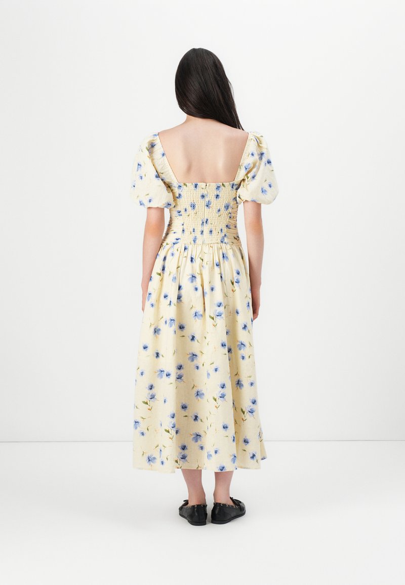 Abercrombie & Fitch EMERSON PUFF MAXI - Day dress - yellow - Zalando.ie
