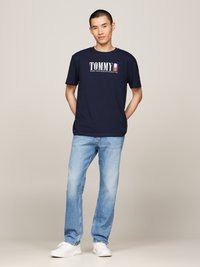 Tommy Jeans Apdrukāts T-krekls - dark night navy