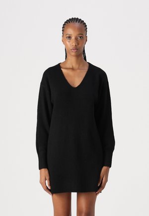 JJXX JXEFFIE DIVERSE V NECK DRESS - Jumper dress - black