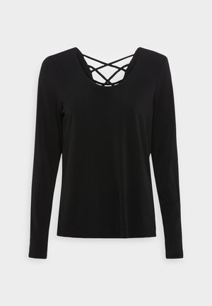 ONLY Tall ONLREBA CROSS BACK - Top dugih rukava - black