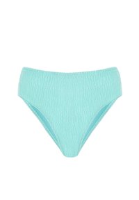 Niewybrane, miętowe, pastelowe figi kąpielowe z wysokim stanem