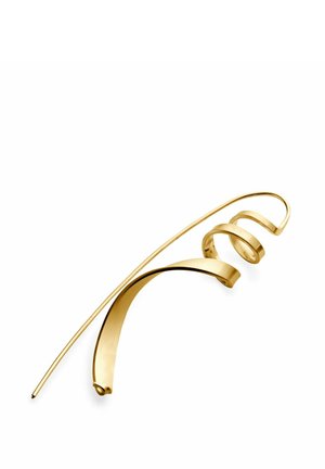 RINGLET LEFT - Pendiente individual - gold plated silver coloured