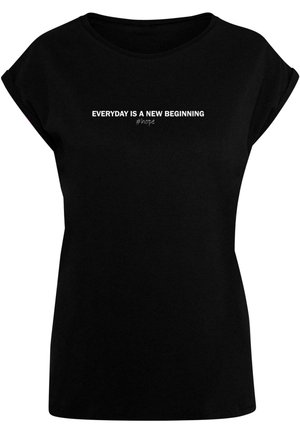 FRAUEN HOPE EXTENDED SHOULDER  - T-shirt print - black